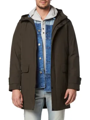 Andrew Marc Tucker Parka with Hood, Loden