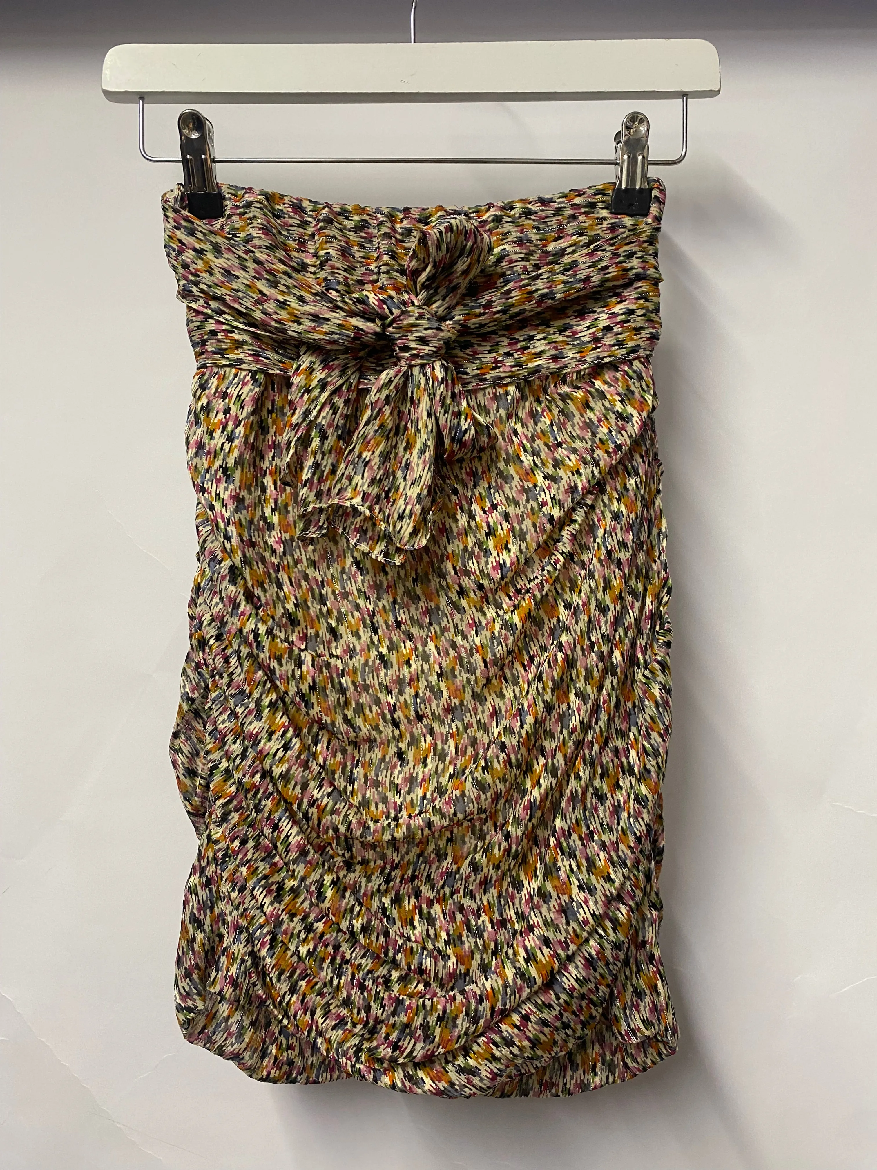 Ba&sh Ecru Multicolour Silk Dina Skirt Brand Size 1