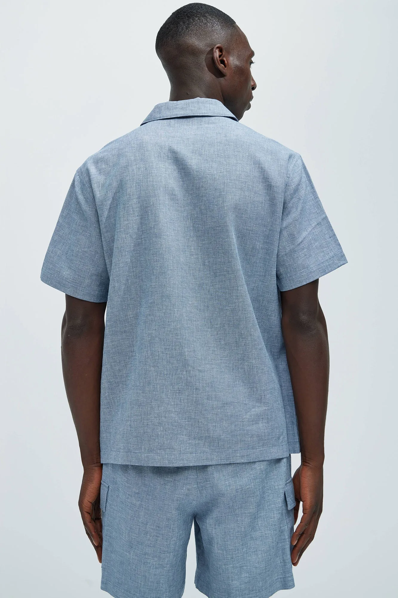 Bahamas Linen Shirt - Blue