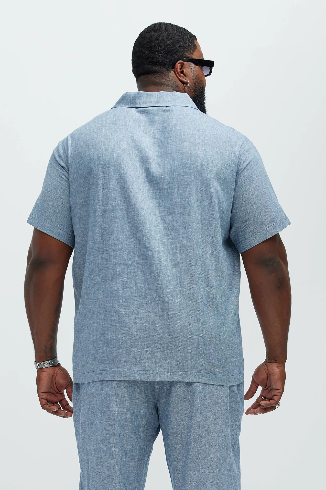 Bahamas Linen Shirt - Blue