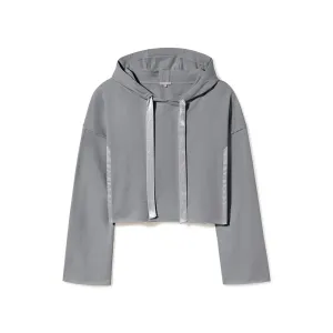 Bianca - French Terry Hoodie with Satin Insets