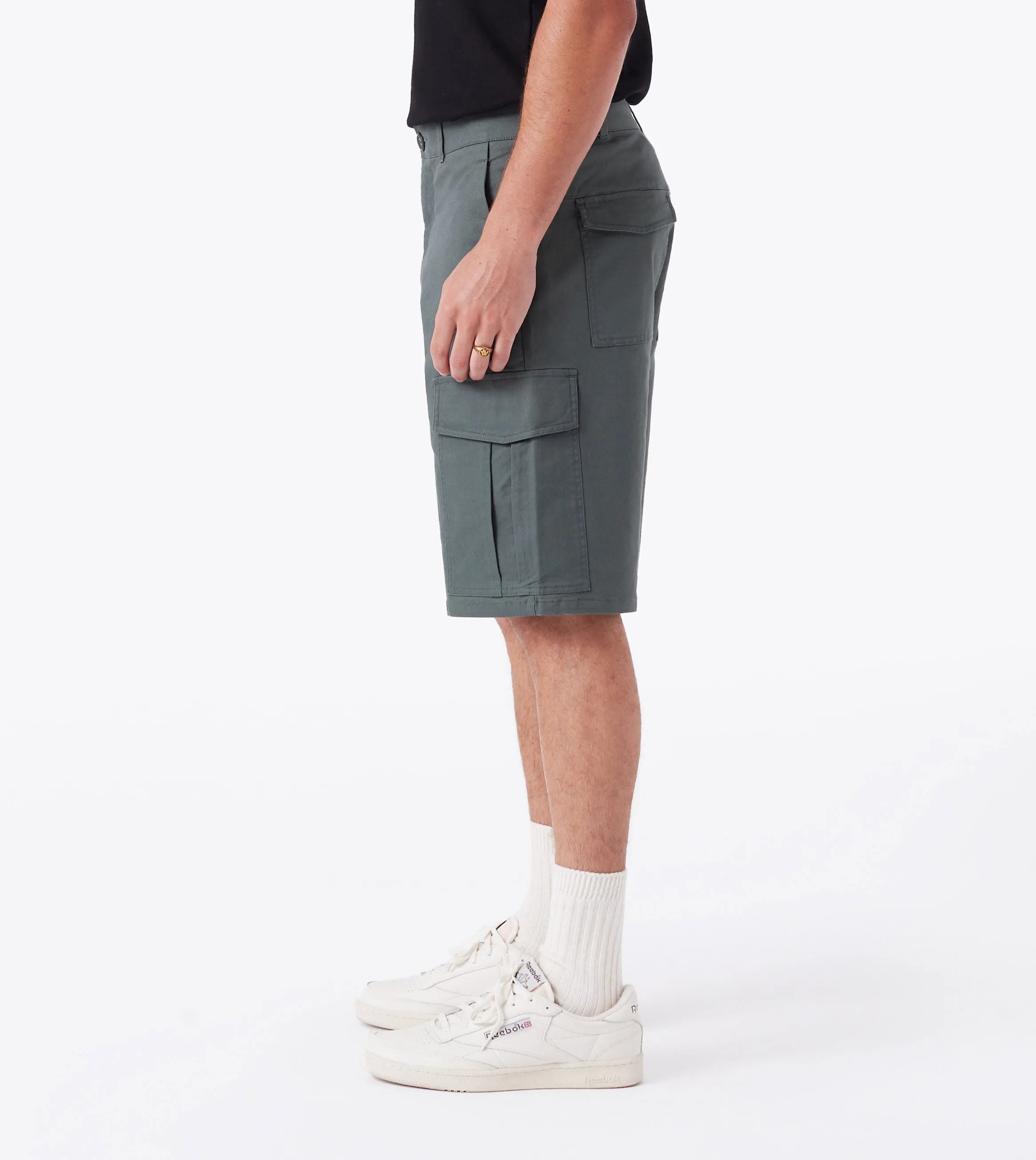 Box    Cargo Short Olive