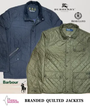 Branded Quilted Jackets including Burberry, Barbour and Polo Ralph Lauren