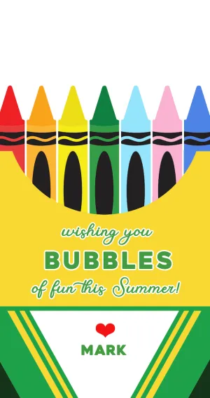 Bubbles of Fun-Crayons