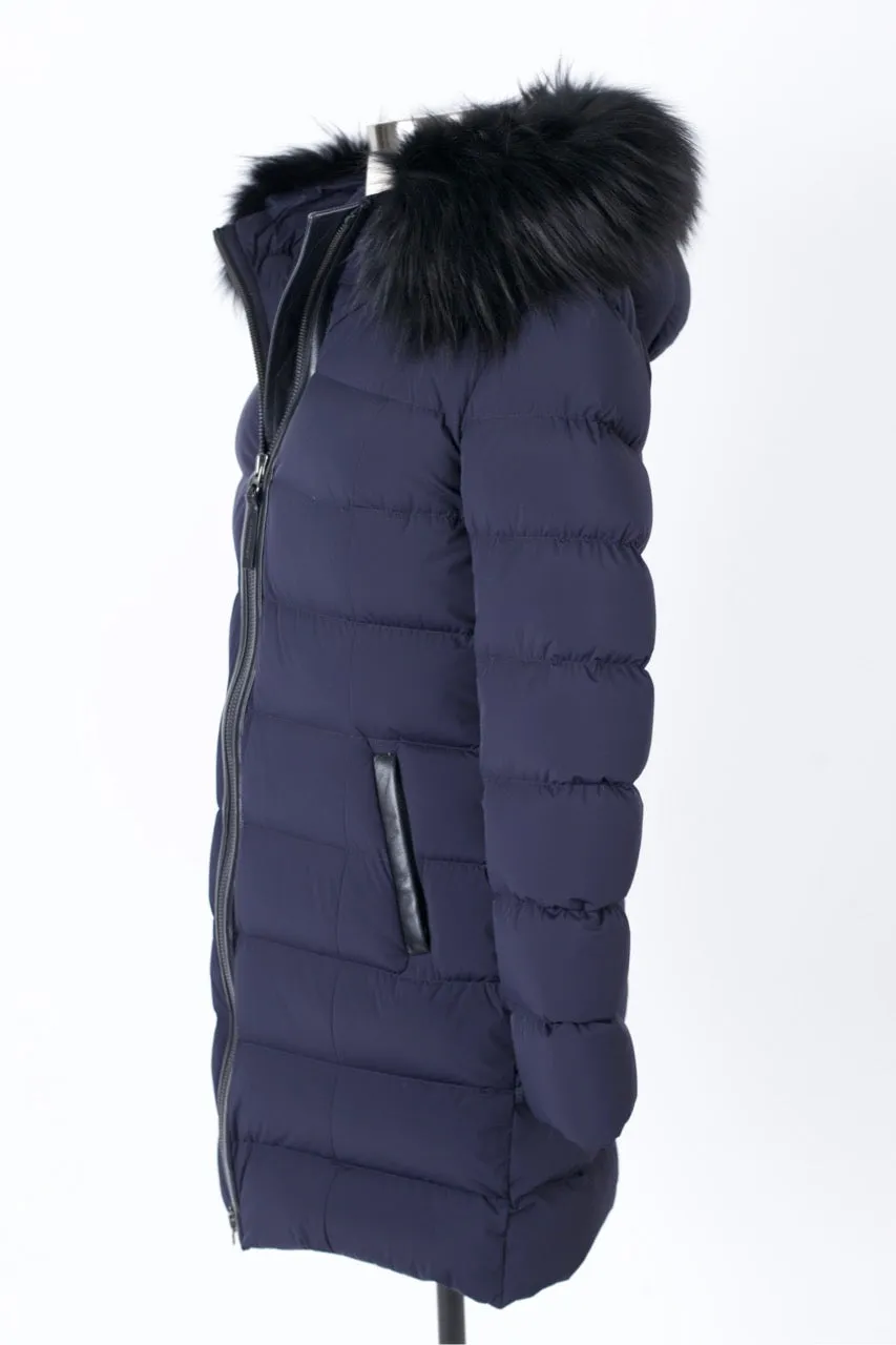 Calla Stretch Down Parka w/ Fur Hood