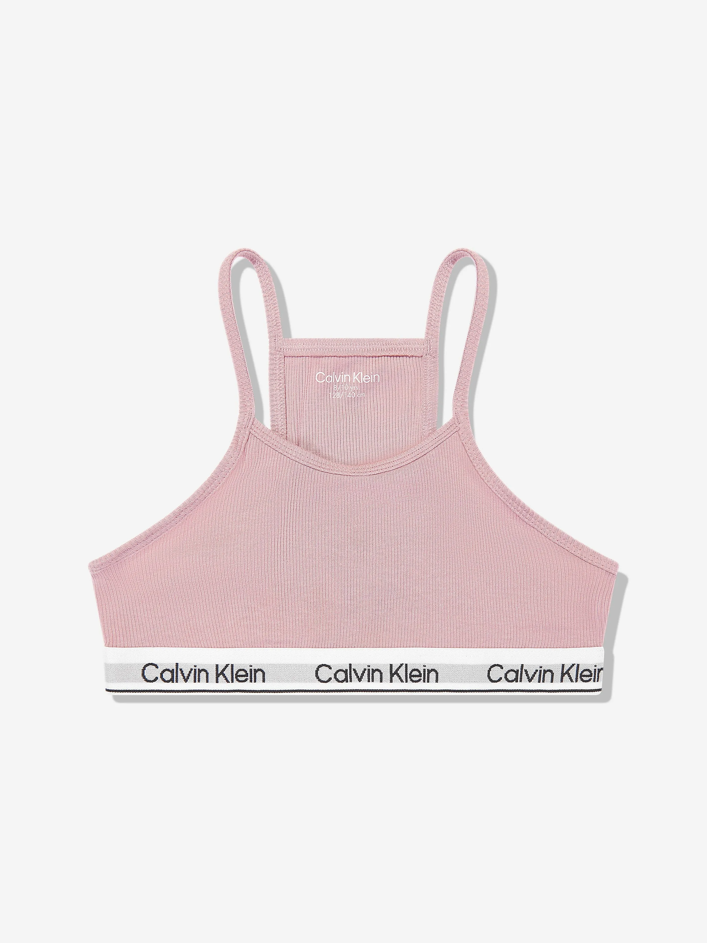 Calvin Klein Girls Racerback Bralette Set in Pink