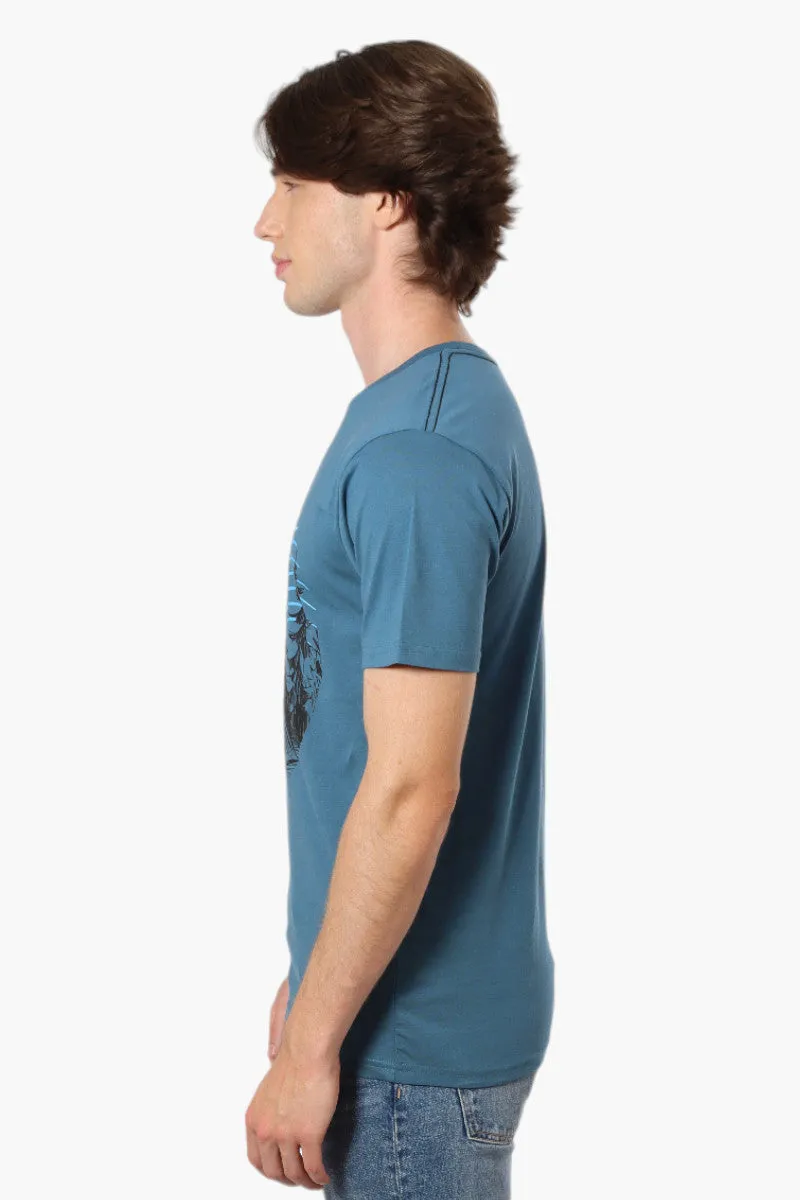 Canada Weather Gear Camping Print Tee - Blue