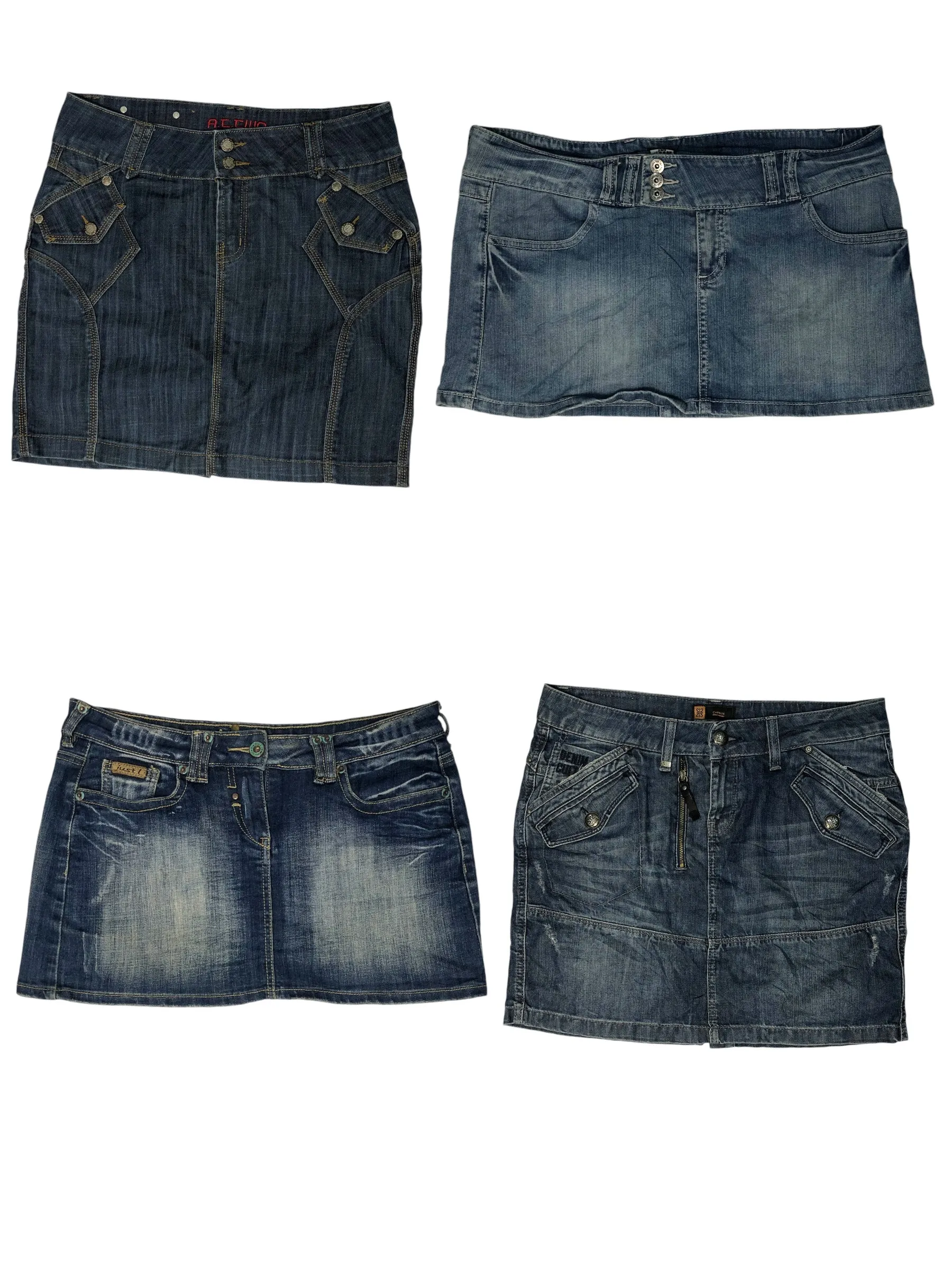 Denim mini skirts (S-719)