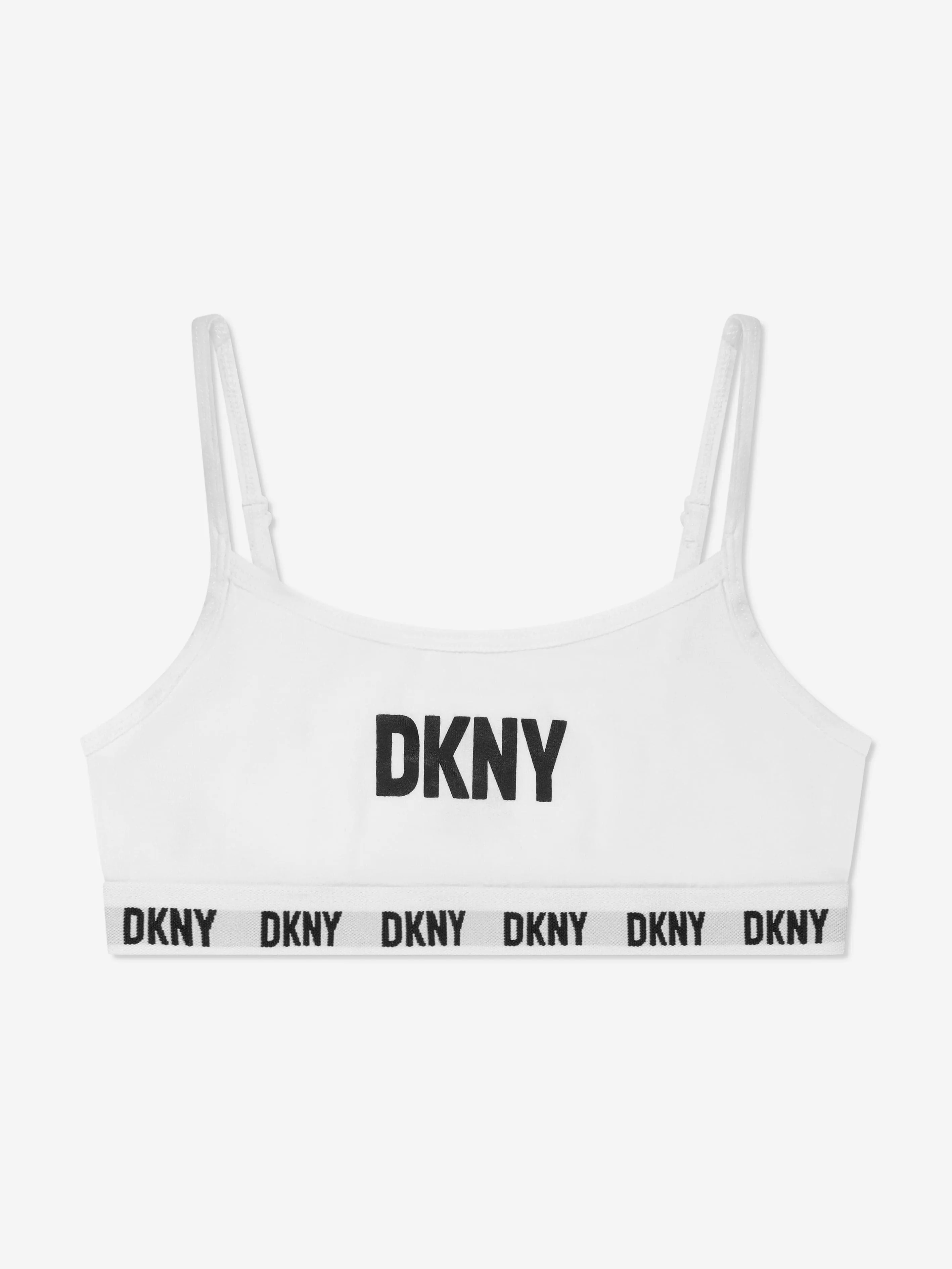 DKNY Girls 2 Pack Training Bra Set in Black