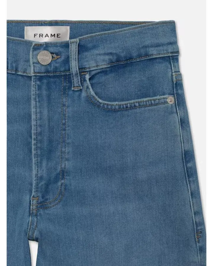 Frame LE Slim Palazzo Raw Hem Jeans