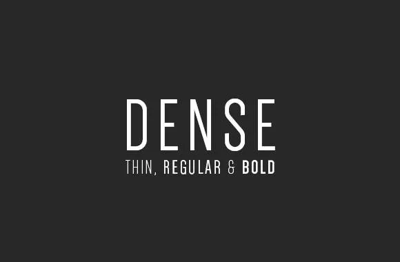 Free Dense font