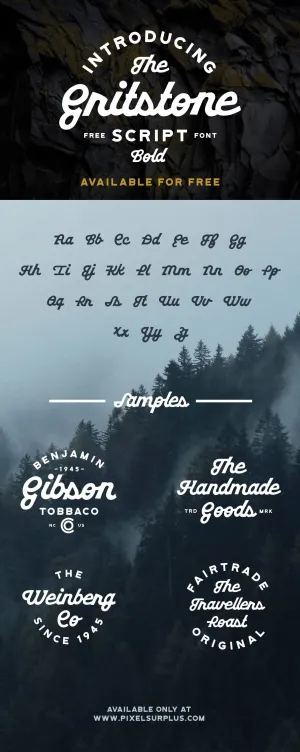 Free GRITSTONE SCRIPT - BOLD