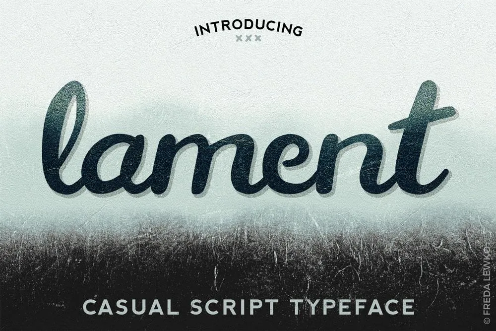 Free LAMENT - CASUAL SCRIPT TYPEFACE