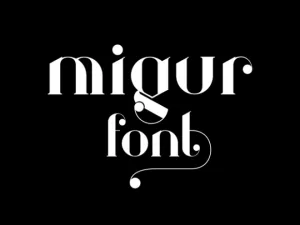 Free Migur A elegant serif font