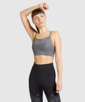 Gymshark Combat Sports Bra - Smokey Grey