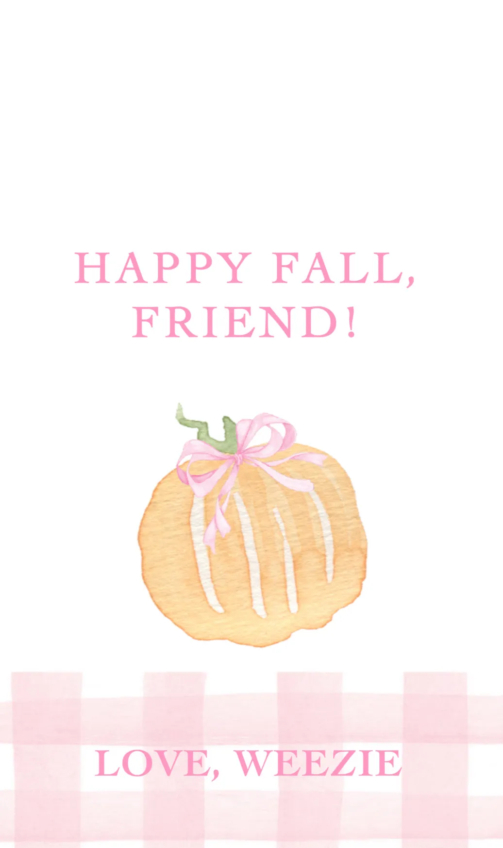 Happy Fall Pink