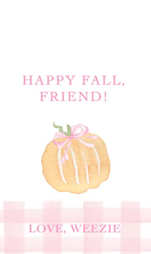 Happy Fall Pink