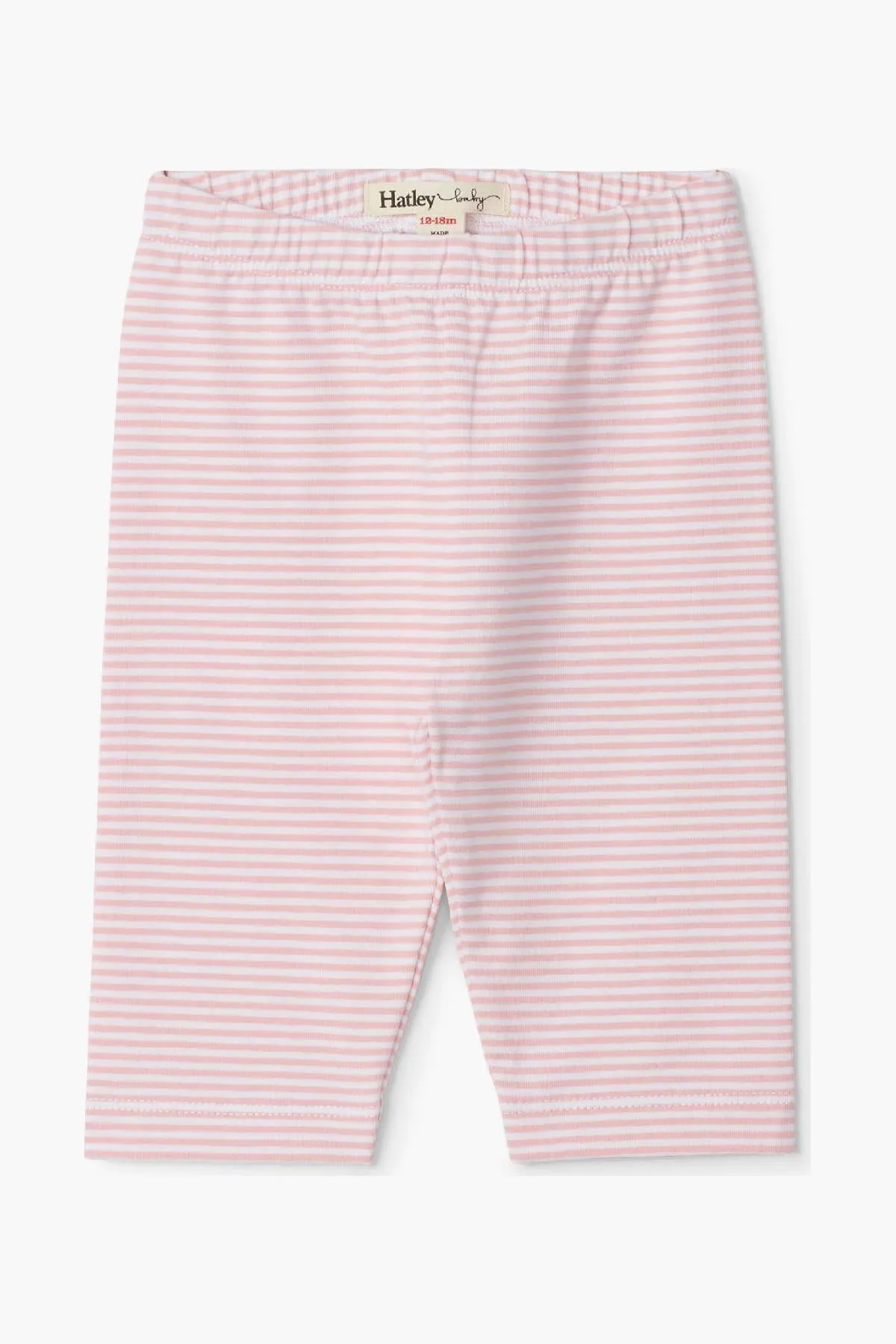 Hatley Pink Stripe Baby Girls Capri Leggings