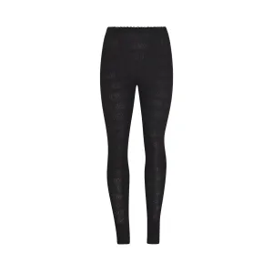 LACE POINTELLE LEGGING | ONYX