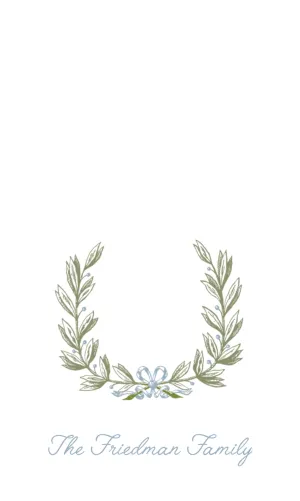 Laurel Wreath Gift Tag