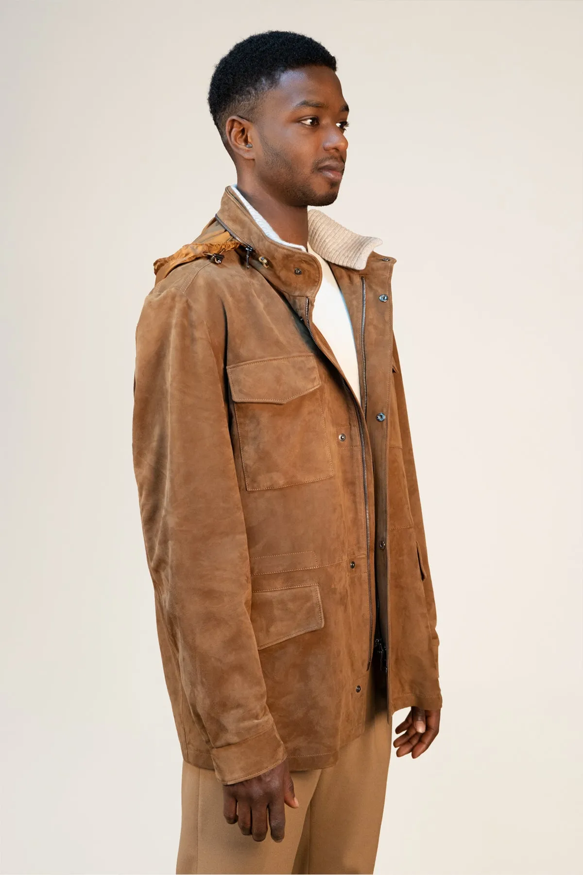 Light Chestnut Suede Jacket