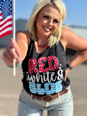 Red, White & Blue Tank Top