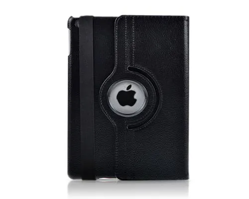 Rotating Series iPad Mini 4 Flip Leather Case - Black