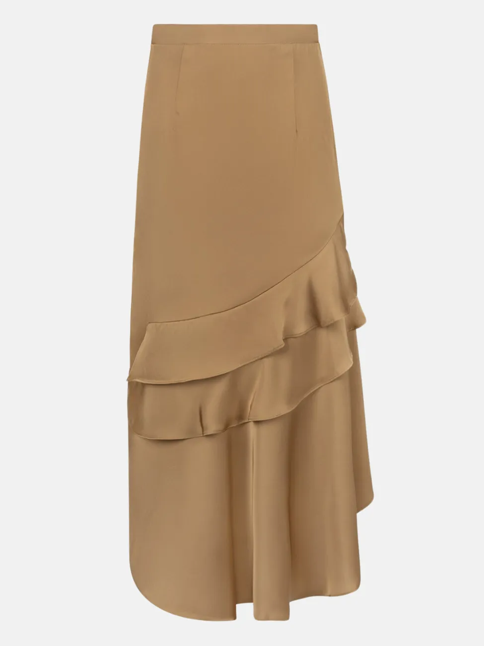 Satin Slip Skirt - Mocha