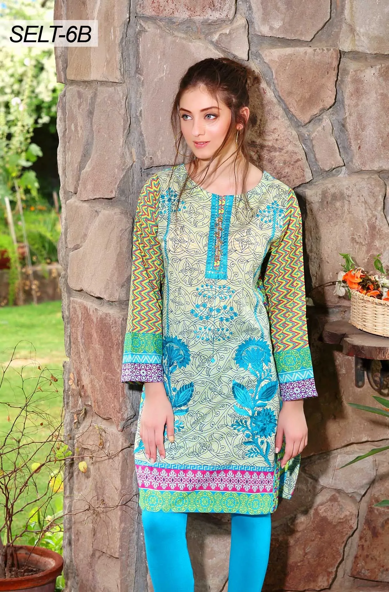 Sifona Embroidered Lawn Tunics '16 – 6B