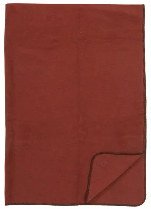 Solid Spice Wool Throw