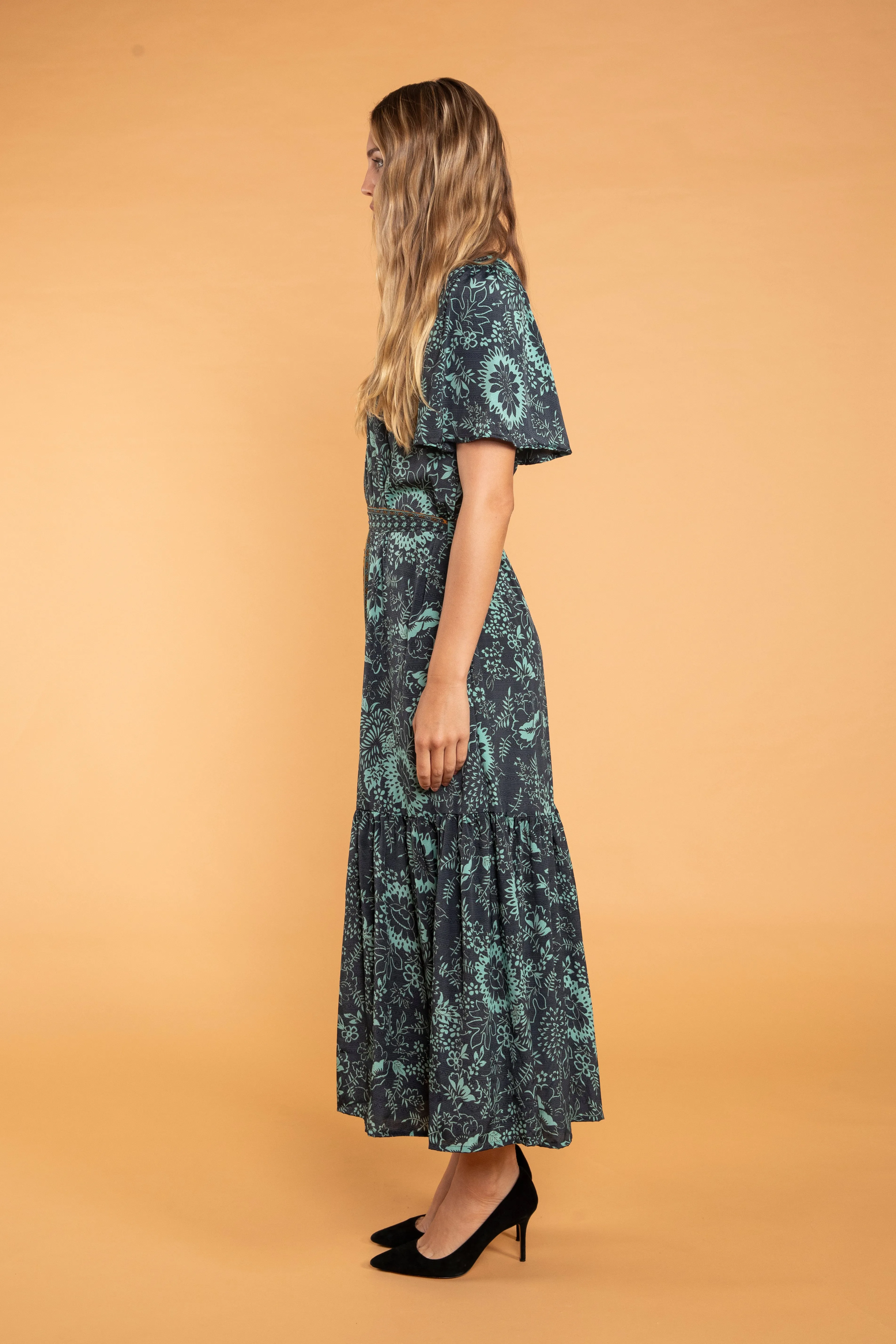 Stefna Belted Maxi Dress