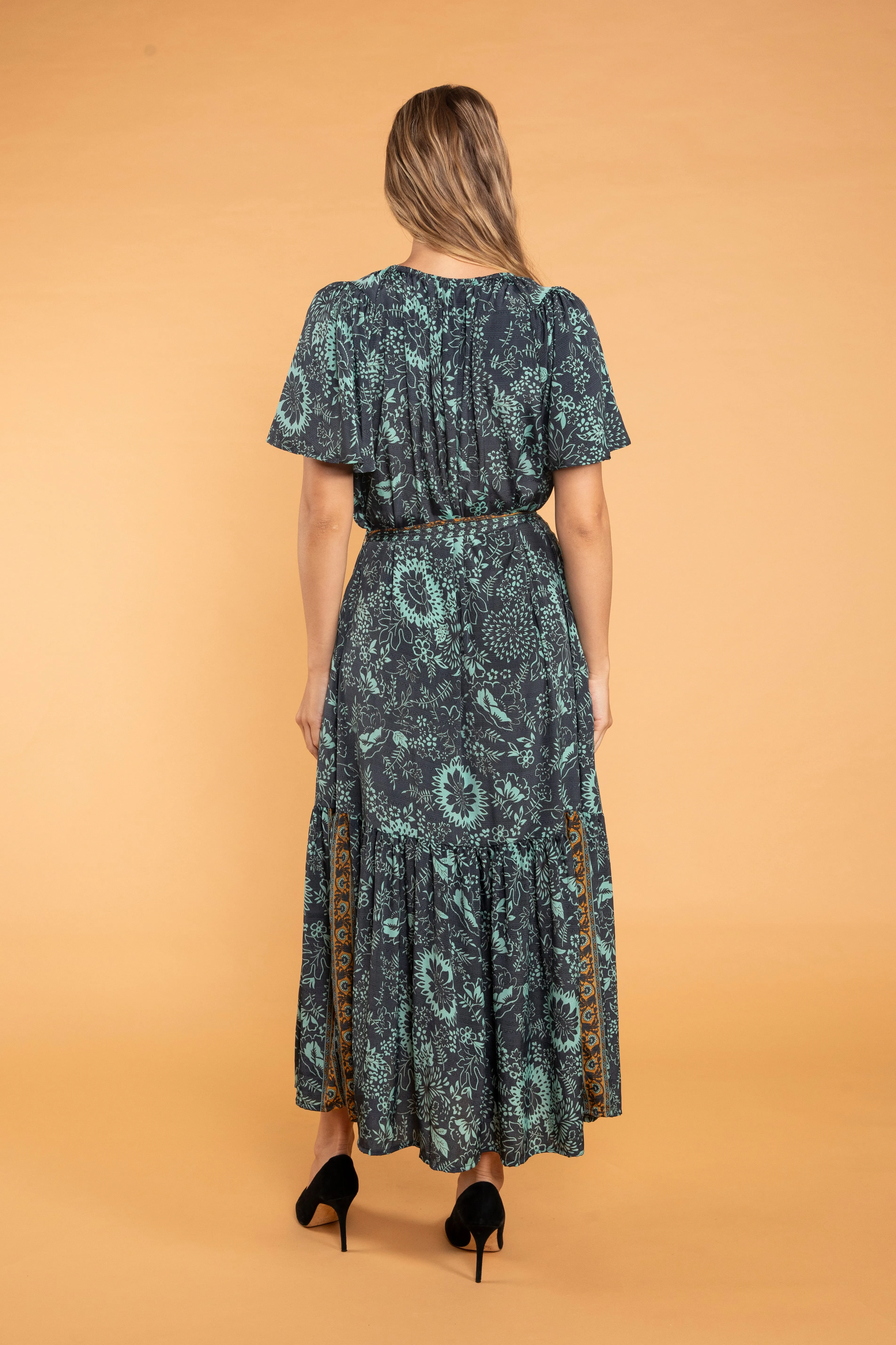 Stefna Belted Maxi Dress