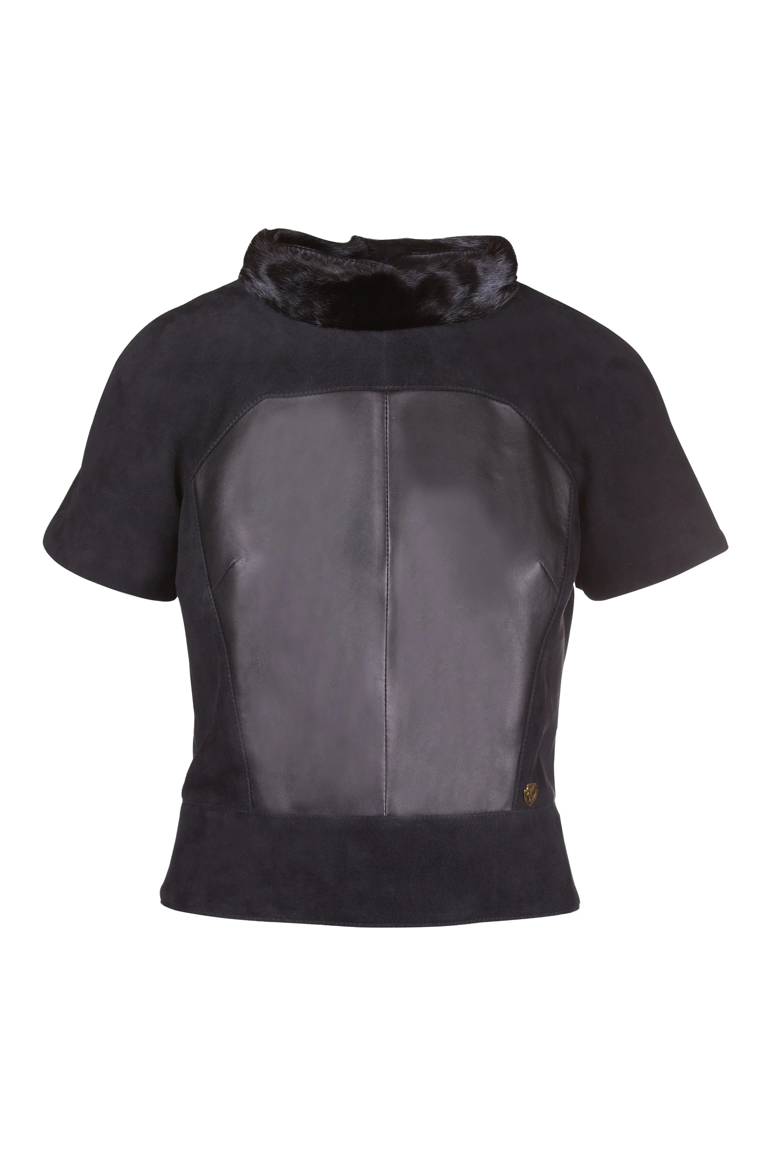 Suede Mink Reindeer Leather Blouse- Limited Edition