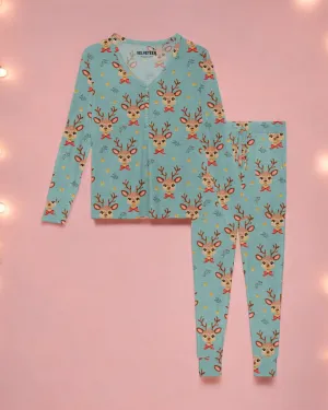 Tiny Reindeer | Women's Bamboo Loungewear Set