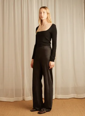 Vince Black Crepe Bias Pant