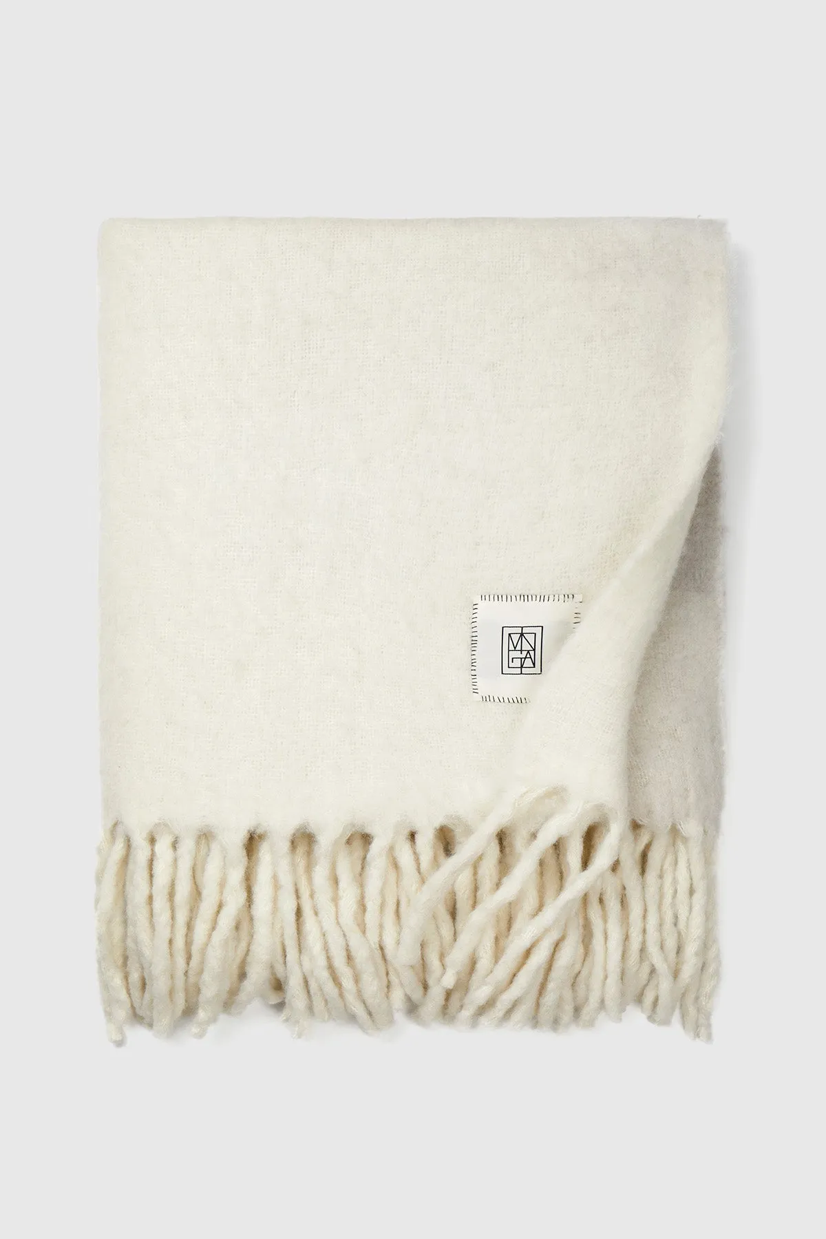 Wool Blend Blanket - Beige