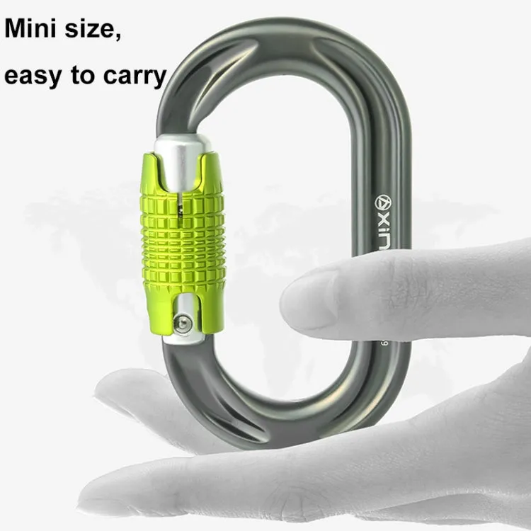 XINDA HH-9769 22/24kN High-strength Outdoor Rock Climbing Load-bearing Lock, Color: Threaded