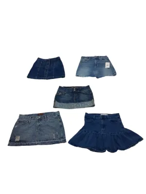 Y2k 2024 - Denim Mini/Midi Skirts - 10 pcs